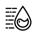 Plastic water drop delivery outline icon