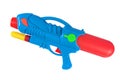 Plastic water gun isolated over white Royalty Free Stock Photo