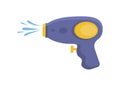 Plastic water gun isolated vector.