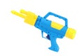 Plastic water gun toy isolated over white background Royalty Free Stock Photo