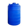 Plastic Water Tank isolated on white background with clipping path Royalty Free Stock Photo