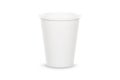 Plastic white cup for coffee, tea, chocolate and other hot drinks. Paper party cup mockup. Disposable Cups set. Take out Royalty Free Stock Photo