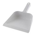 Plastic white dustpan isolated on white background. It serves for household cleaning Royalty Free Stock Photo