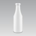 Plastic White Mayonnaise Mustard Ketchup Bottle for Branding without label
