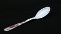Plastic white spoon Royalty Free Stock Photo