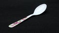Plastic white spoon Royalty Free Stock Photo
