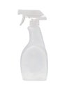 Plastic white spray bottle isolated on white background Royalty Free Stock Photo