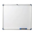 Plastic whiteboard with erasable surface for office use Royalty Free Stock Photo