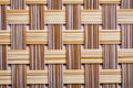 Plastic wicker woven texture background very close