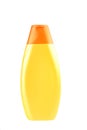 Plastic yellow bottle.