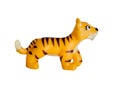 Plastic yellow toy, Smilodon.