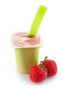 Plastic yogurt pot