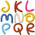 Plasticine alphabet