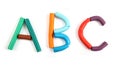 Plasticine alphabet