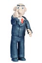 Plasticine businessman Royalty Free Stock Photo