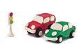 Plasticine cars Royalty Free Stock Photo