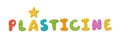 Plasticine Clay Header Royalty Free Stock Photo