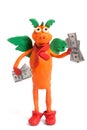 Plasticine dragon Royalty Free Stock Photo