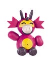 Plasticine dragon. Chinese horoscope Royalty Free Stock Photo