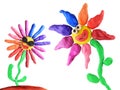 Plasticine flowers friendship