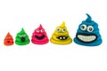 Plasticine funny poops