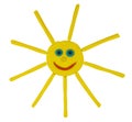 Plasticine funny sun