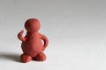 Plasticine man Royalty Free Stock Photo