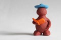 Plasticine man Royalty Free Stock Photo