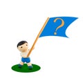 Plasticine Question Flag