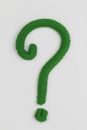 Plasticine question mark.