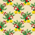 Plasticine seamless Christmas colorful seamless pattern