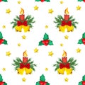 Plasticine seamless Christmas colorful seamless pattern