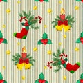 Plasticine seamless Christmas colorful seamless pattern