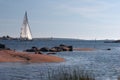 Plasure yacht entering to Hanko harbour