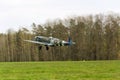 Supermarine Spitfire fighter aircraft used by british Royal Air Force taking off Royalty Free Stock Photo
