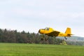 Zlin Z-37 Cmelak Czech agricultural airplane used as crop duster flying Royalty Free Stock Photo