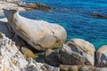 Platanitsi beach in Sarti Greece - The Whale Royalty Free Stock Photo