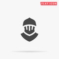 Plate armour flat vector icon Royalty Free Stock Photo