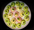 A plate of assorted cupcakes Royalty Free Stock Photo