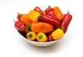 Plate With Assorted Peppers Royalty Free Stock Photo