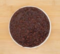 Plate of black beans in a chili sauce Royalty Free Stock Photo