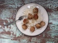 Meat balls with rice