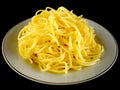 Plate with a bunch of spaghetti