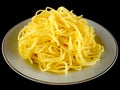 Plate with a bunch of spaghetti Royalty Free Stock Photo