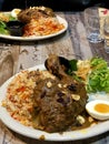 A plate of chicken Biryani Royalty Free Stock Photo