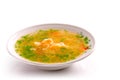 Plate of chicken soup Royalty Free Stock Photo