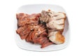 Plate of Chinese Barbecued Pork Royalty Free Stock Photo