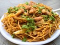 Plate of Chowmein Royalty Free Stock Photo