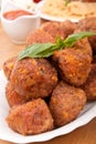 Plate of Classic Meatballs