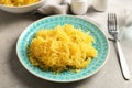 Plate with cooked spaghetti squash Royalty Free Stock Photo